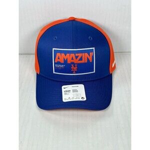 Nike New York Mets Mens Baseball Blue Classic Snapback Adjustable Cap Hat NEW OS